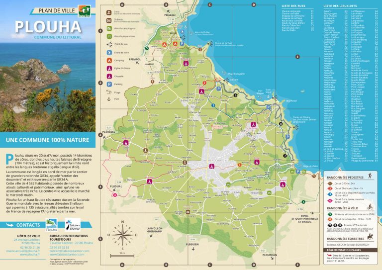 Plan de la commune de Plouha